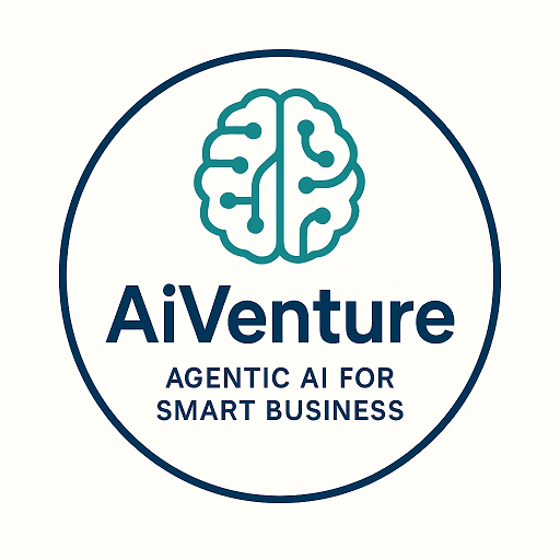 AiVenture logo mov albastru